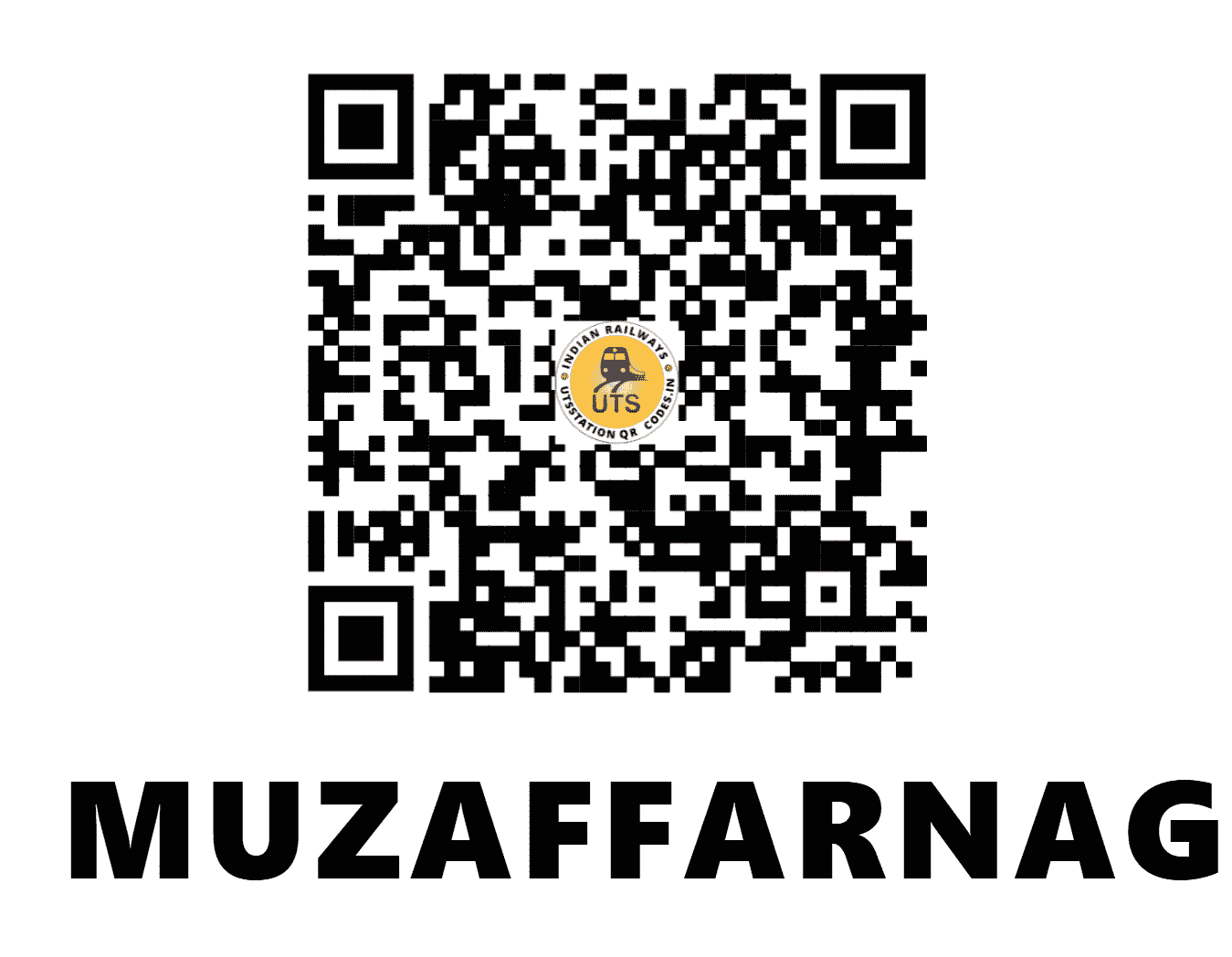 UTS QR Code for MUZAFFARNAGAR - MOZ - NR (UTTAR PRADESH)